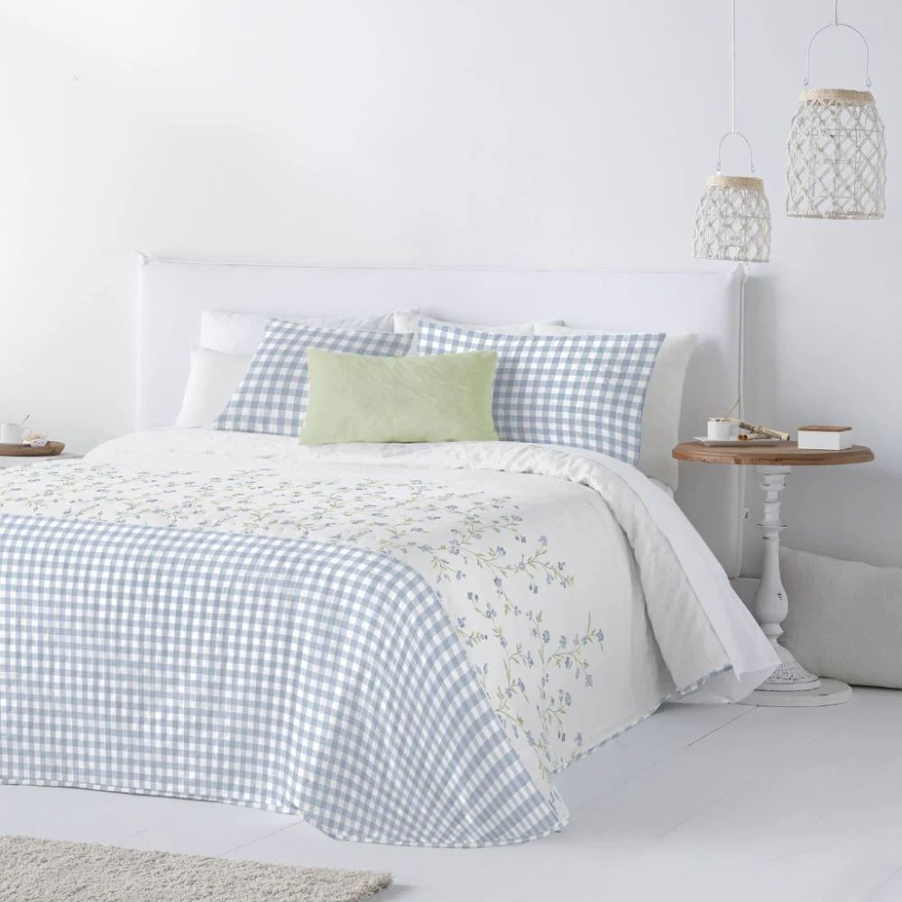 Colcha bouti Cyntia azul FUN&DECO