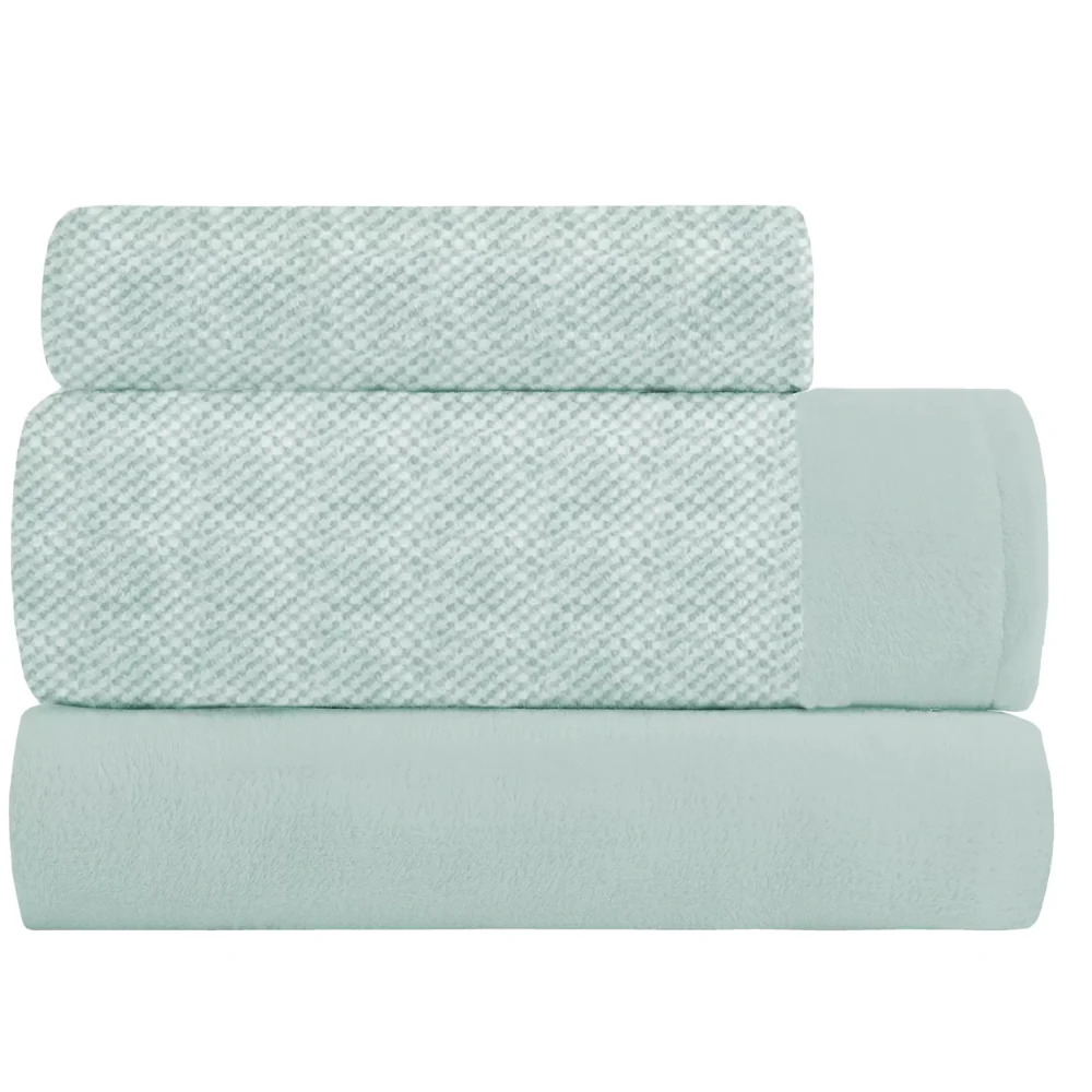 Sábanas Coralina color turquesa modelo RISO 001 de Manterol