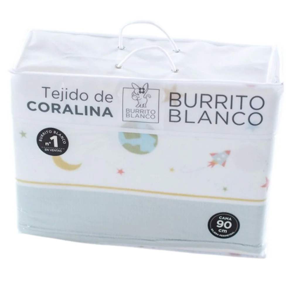 Sábana Coralina planetas modelo TRC991 de Burrito Blanco - Imagen 4