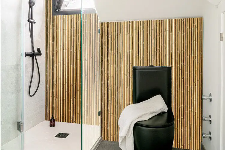 Mural en paneles para baño Bambu