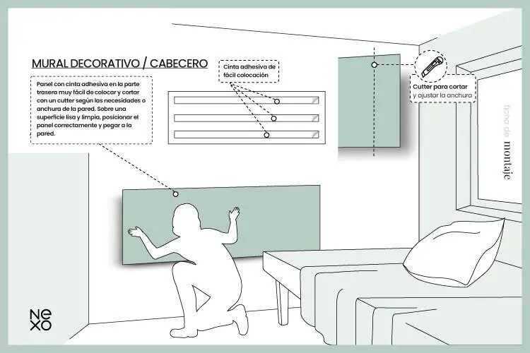 Mural decorativo Madera Playa Vintage - Imagen 4