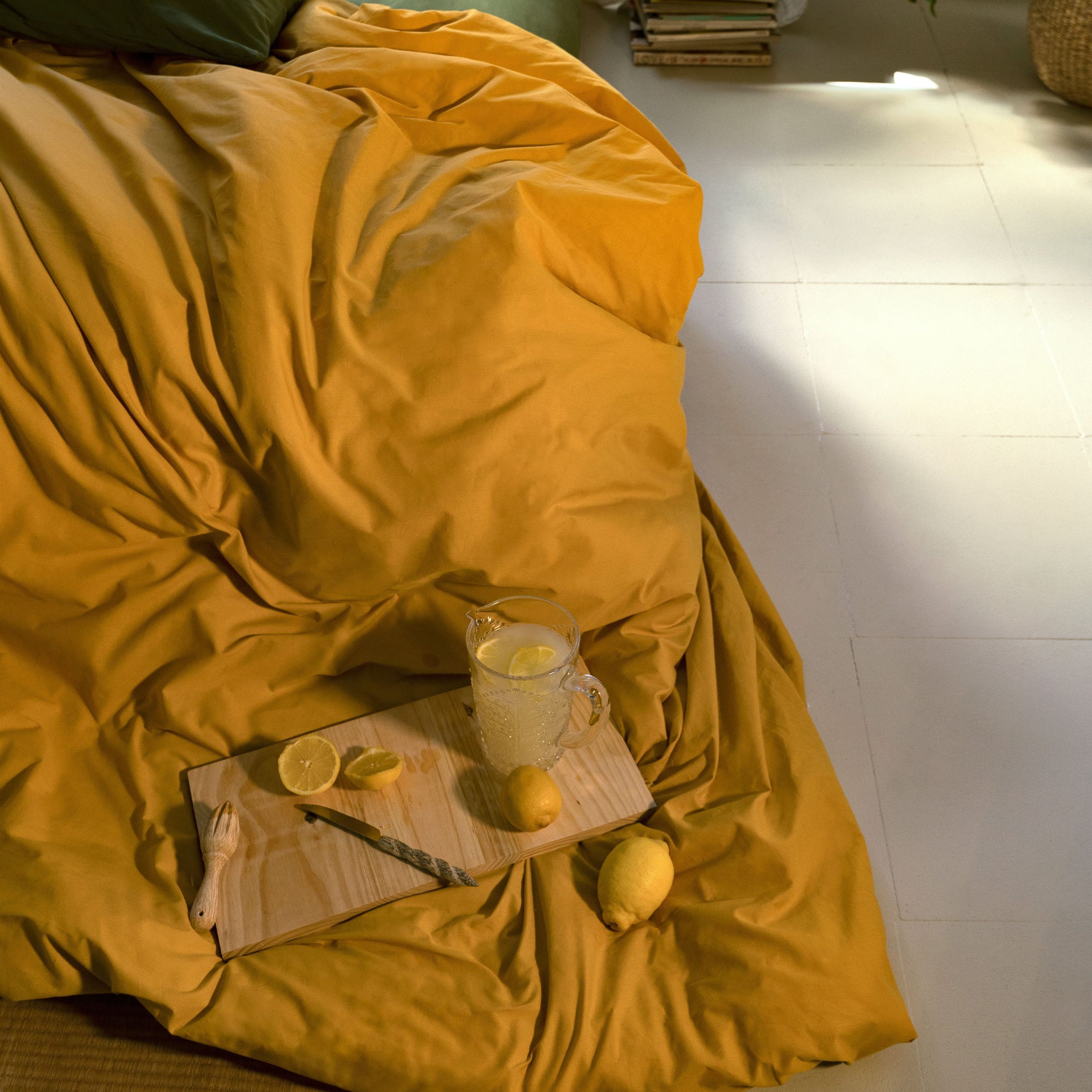 Basic Funda nórdica Mostaza - Imagen 3