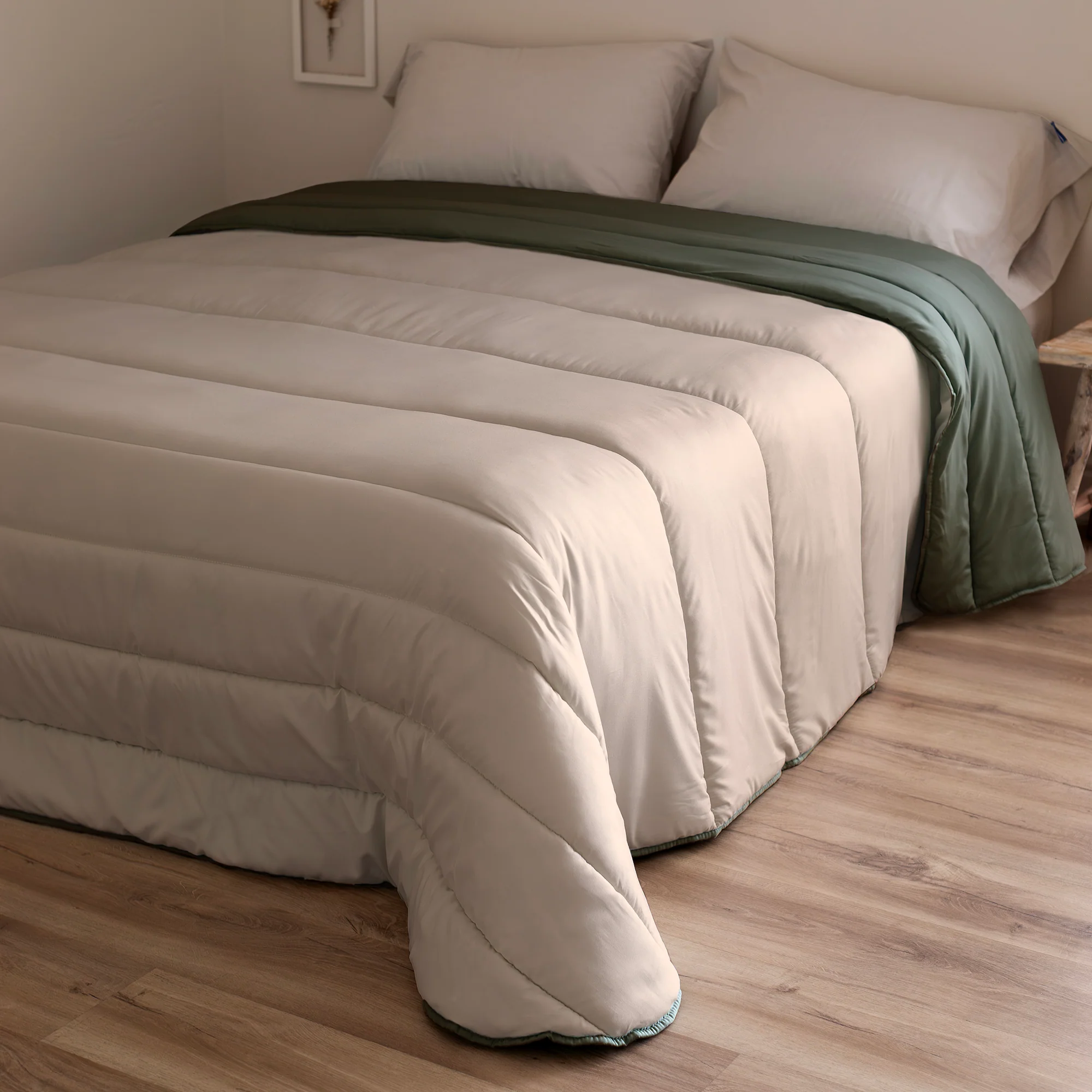 Basic Edredón Verde oliva - Imagen 3