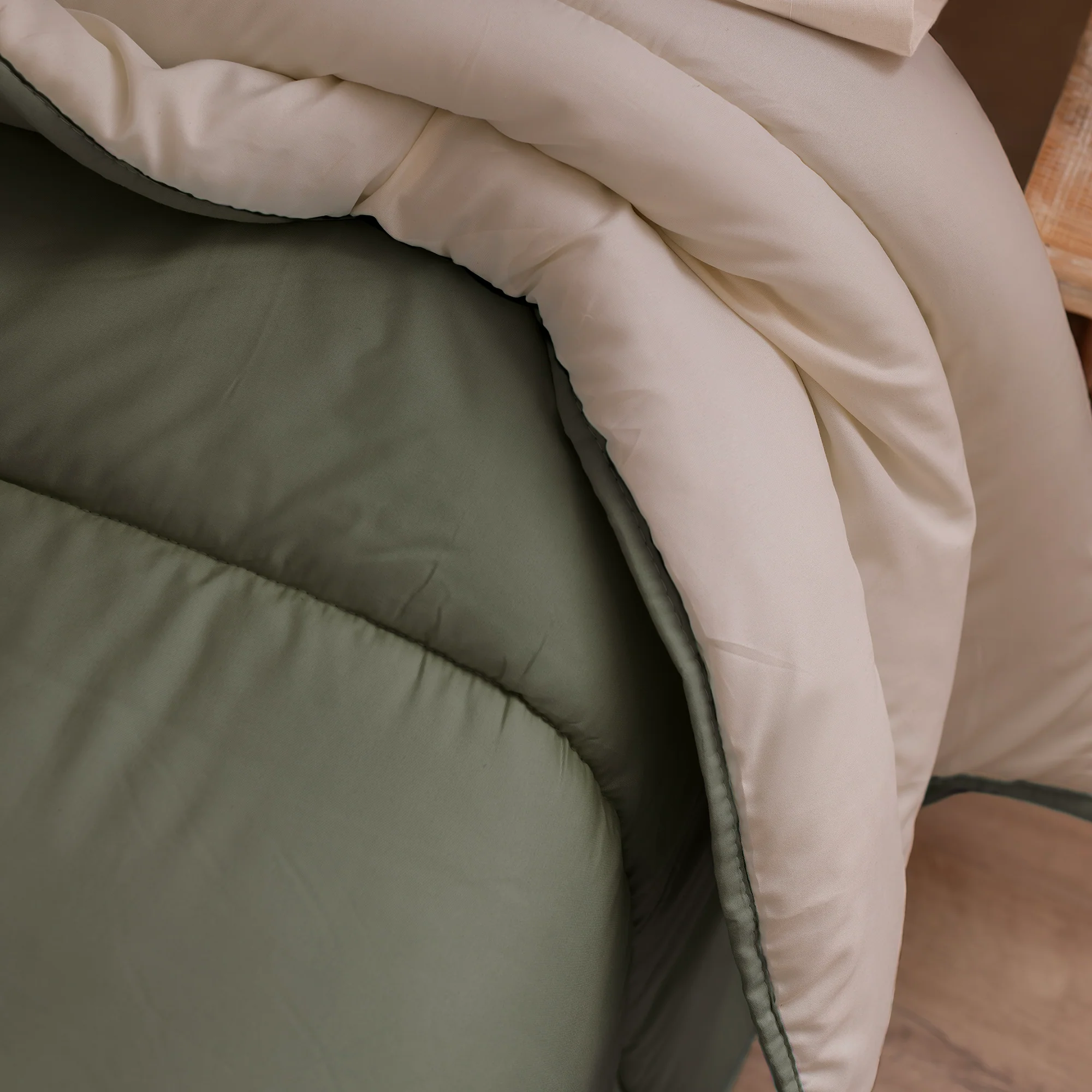 Basic Edredón Verde oliva - Imagen 4