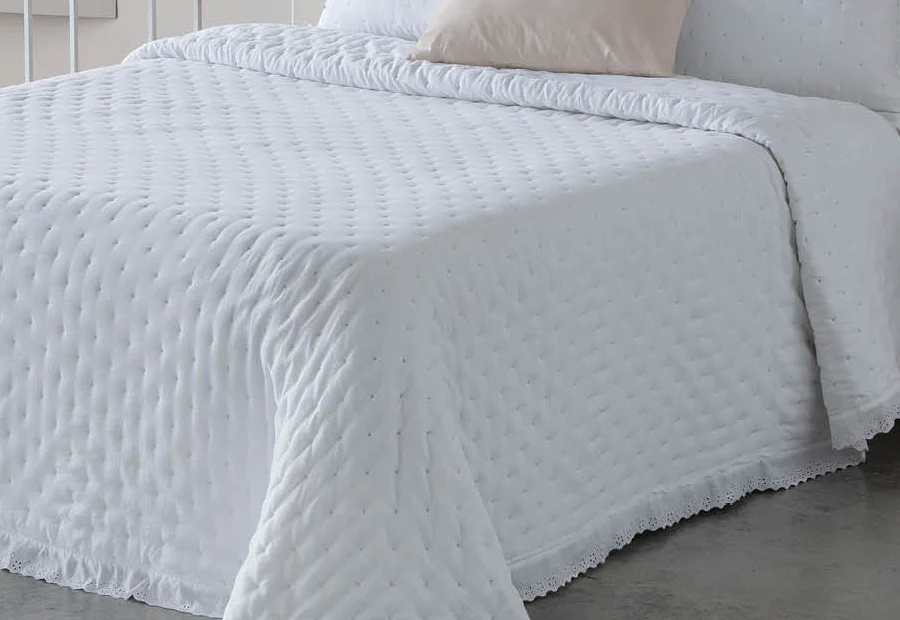 Colcha Bouti Comforter Entretiempo 200gr FUNDECO Adelia Blanco - Imagen 2