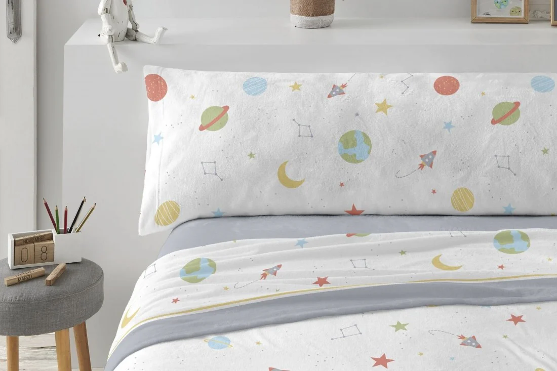 Sábana Coralina planetas modelo TRC991 de Burrito Blanco - Imagen 2