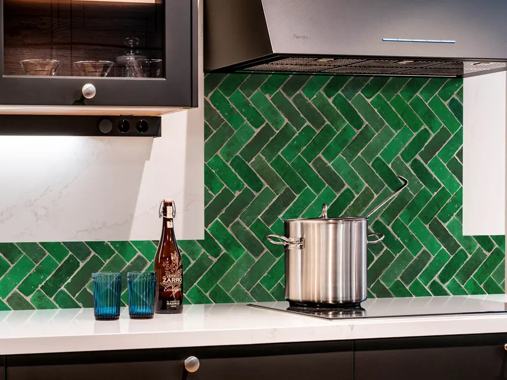 Panel cocina Zellige verde - Imagen 3